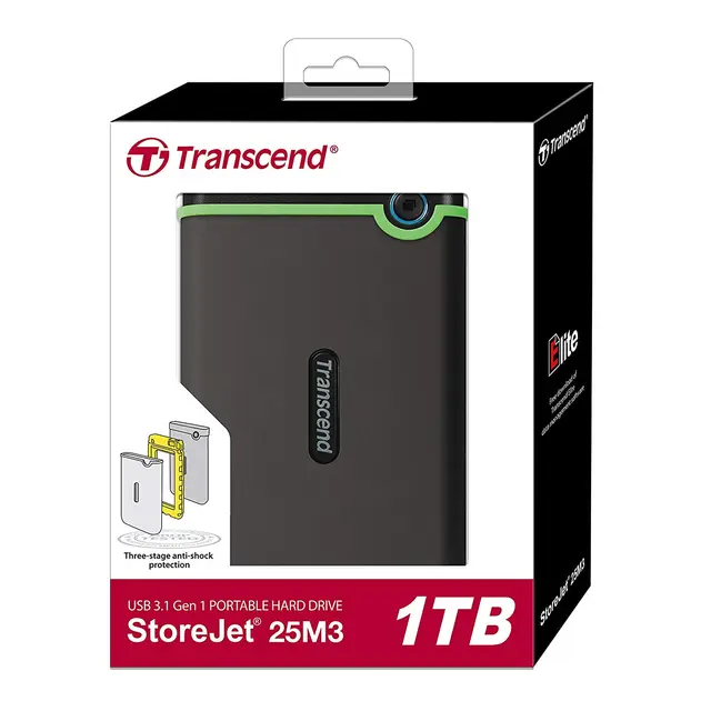 Transcend 1TB Storejet External Hard Disk Transcend 1TB Storejet External Hard Disk