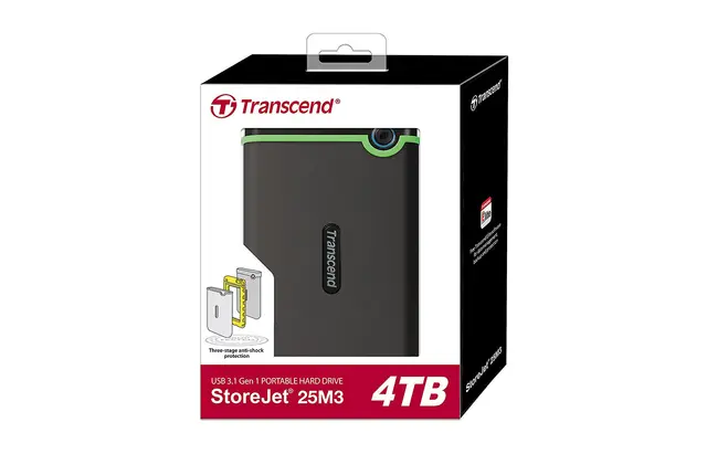 Transcend 4TB StoreJet 25M3 External Hard Drive Transcend 4TB StoreJet 25M3 External Hard Drive