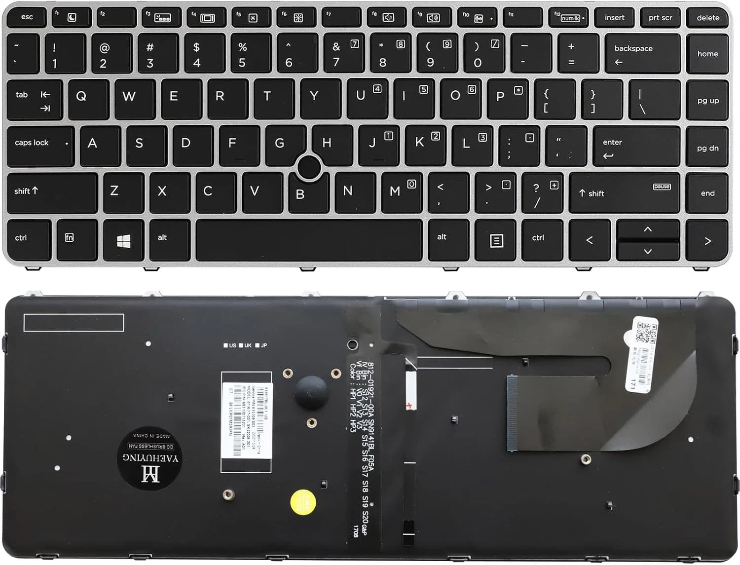 HP EliteBook 840 G3 840 G4 745 G3 G4 backlit keyboard US Layout - 1 HP EliteBook 840 G3 840 G4 745 G3 G4 backlit keyboard US Layout - 1