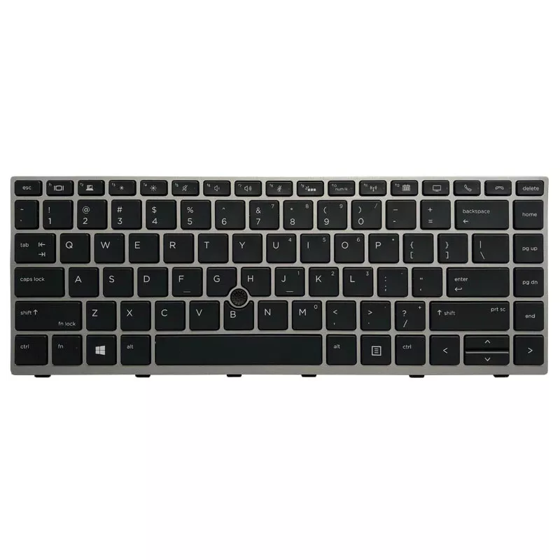 HP EliteBook 840 G5, 846 G5, and 745 G5 with a US layout, silver framekeyboard replacement - 1 HP EliteBook 840 G5, 846 G5, and 745 G5 with a US layout, silver framekeyboard replacement - 1