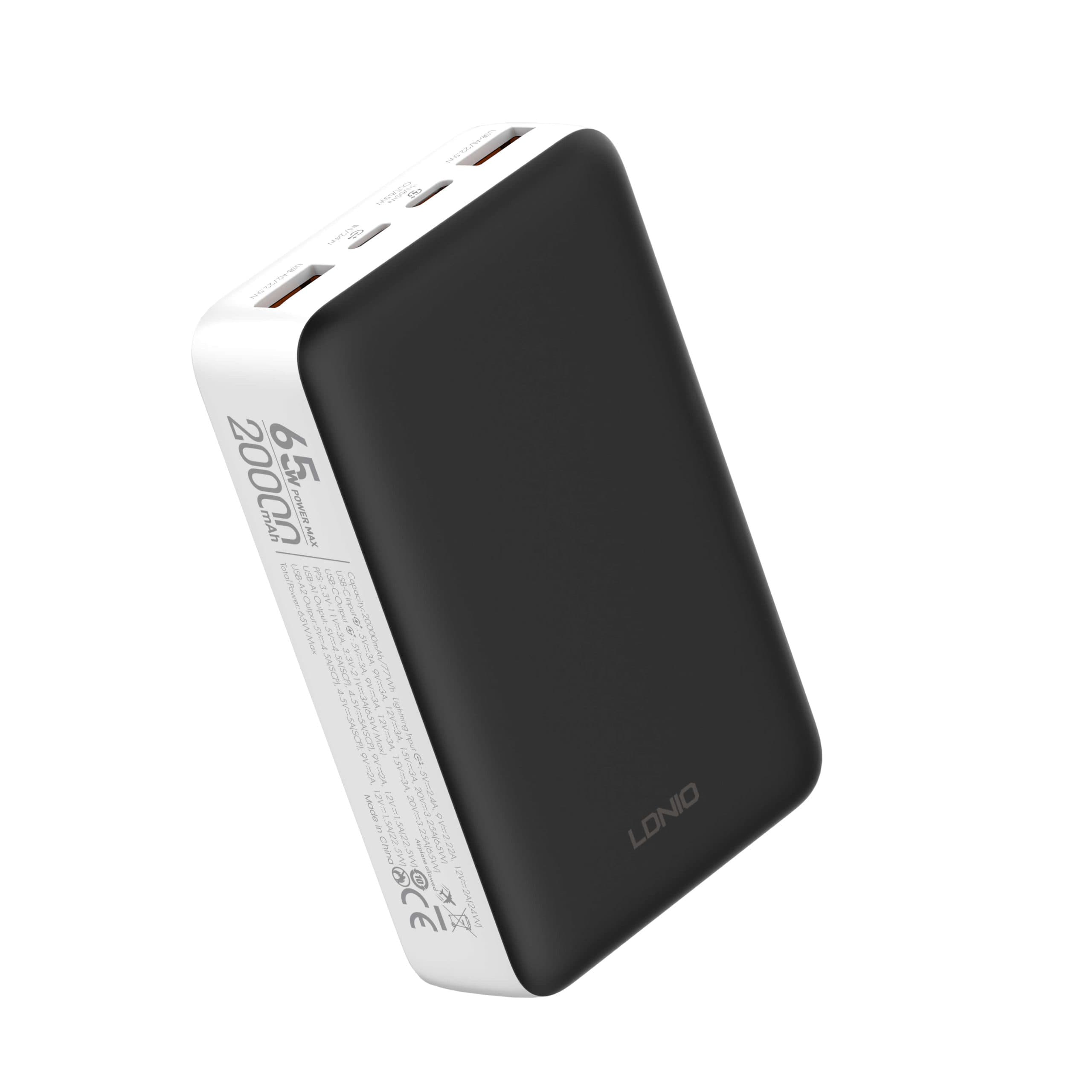 LDNIO PQ27 20000mAh 65W FASTCHARGING PORTABLE POWER BANK - 1 LDNIO PQ27 20000mAh 65W FASTCHARGING PORTABLE POWER BANK - 1