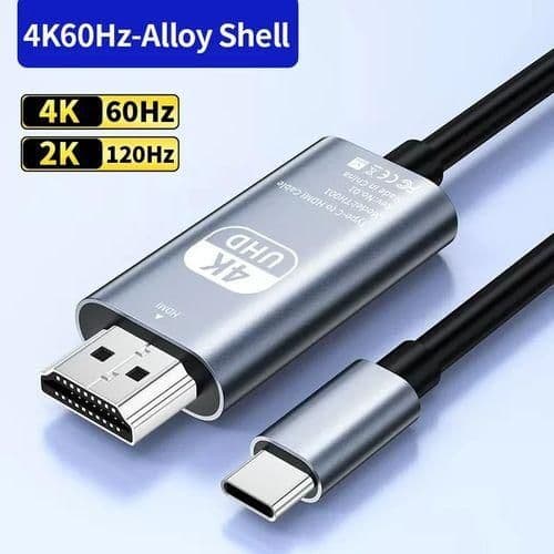 TYPE-C to HDMI CABLE 4K 30HZ HIGH SPEED - 1 TYPE-C to HDMI CABLE 4K 30HZ HIGH SPEED - 1